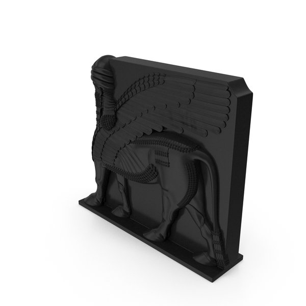 Sculpture: Black Lamassu PNG & PSD Images Sculpture: Black Lamassu PNG & PSD Images