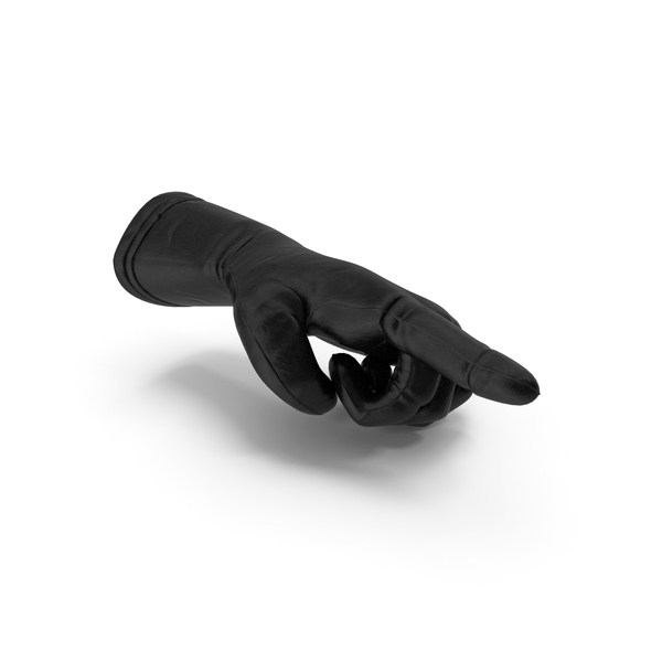 Gloves: Black Leather Glove Pointing PNG & PSD Images Gloves: Black Leather Glove Pointing PNG & PSD Images