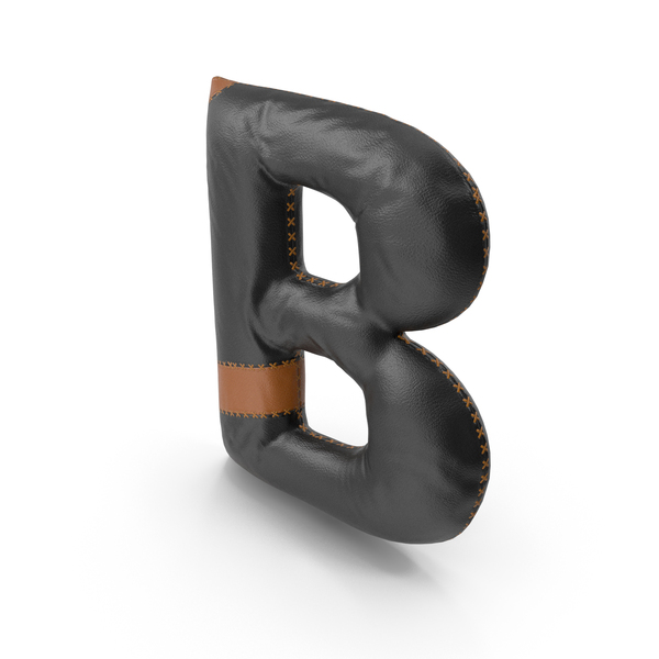Language: Black Leather Letter B PNG & PSD Images Language: Black Leather Letter B PNG & PSD Images