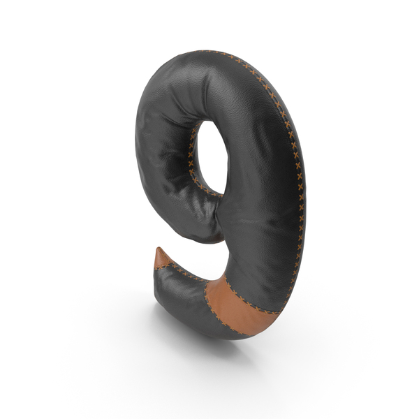 Language: Black Leather Number 9 PNG & PSD Images Language: Black Leather Number 9 PNG & PSD Images
