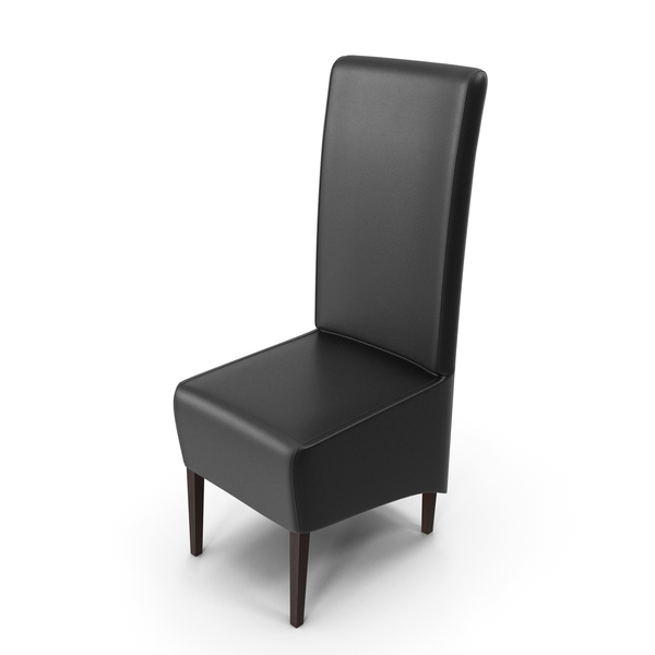 Side Chair: Black Leather Sidechair PNG & PSD Images