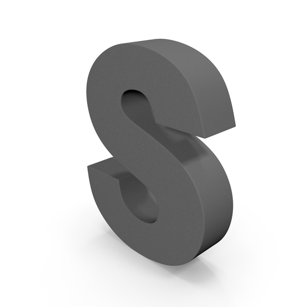 Black Letter S PNG Images & PSDs for Download | PixelSquid - S117996397