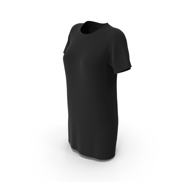 Black Longline Women T Shirt PNG & PSD Images Black Longline Women T Shirt PNG & PSD Images