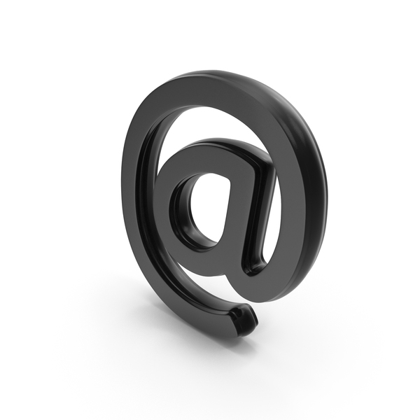 Symbols: Black Mail At Symbol PNG & PSD Images