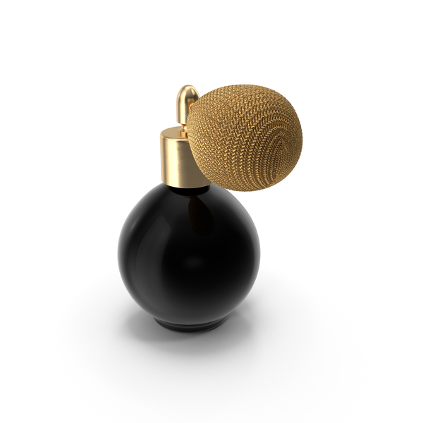 Black Matte Spherical Golden Perfume Bottle PNG & PSD Images Black Matte Spherical Golden Perfume Bottle PNG & PSD Images