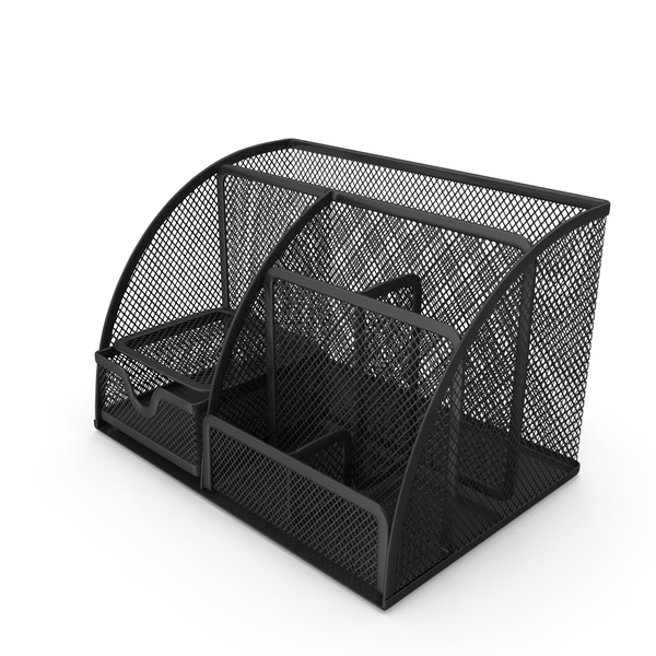 Pen Holder: Black Mesh Desk Organizer with Drawer PNG & PSD Images Pen Holder: Black Mesh Desk Organizer with Drawer PNG & PSD Images