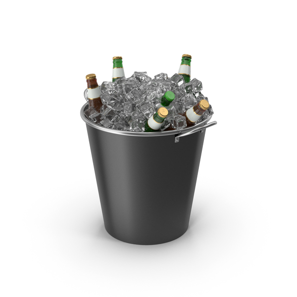 Black Metal Bucket With Beer Bottles PNG & PSD Images Black Metal Bucket With Beer Bottles PNG & PSD Images