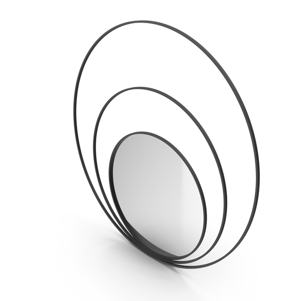 Black Mirror In Metal Frame PNG & PSD Images