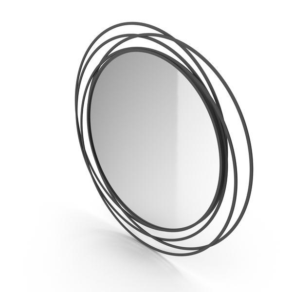 Black Mirror In Metal Frame PNG & PSD Images