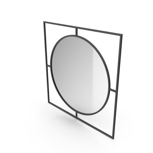Black Mirror In Metal Frame PNG & PSD Images Black Mirror In Metal Frame PNG & PSD Images