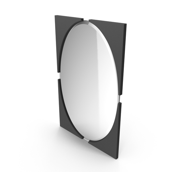 Black Mirror In Metal Frame PNG & PSD Images