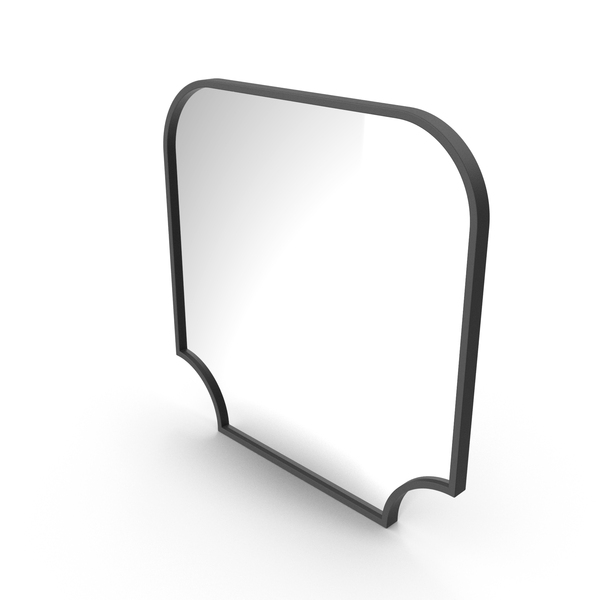 Black Modern Mirror PNG & PSD Images