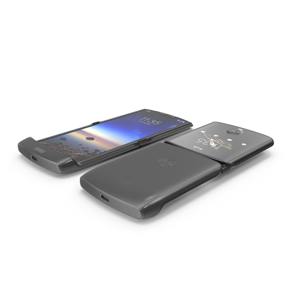 Smartphone: Black Motorola Razr Flip Phone 2020 PNG & PSD Images