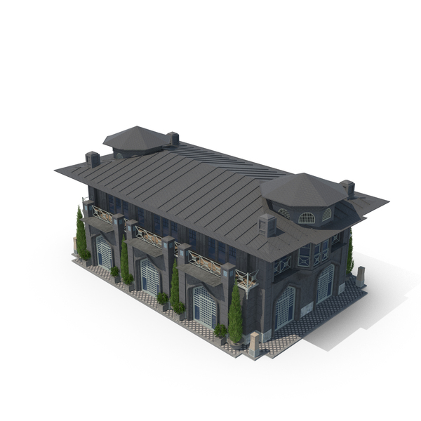 Black Old Building PNG & PSD Images