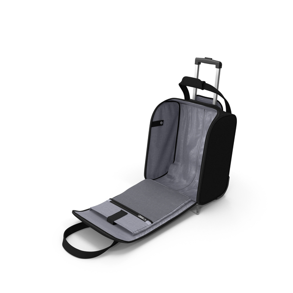 Rolling Suitcase: Black Open Softshell Luggage PNG & PSD Images Rolling Suitcase: Black Open Softshell Luggage PNG & PSD Images