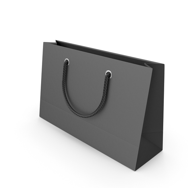 Paper: Black Packaging Bag with Black Handles PNG & PSD Images Paper: Black Packaging Bag with Black Handles PNG & PSD Images