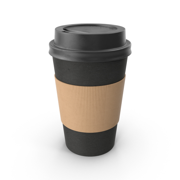 Black Paper Coffee Cup PNG & PSD Images