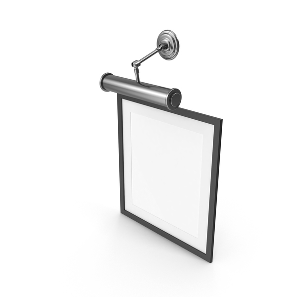 Black Picture Frame with Lamp PNG & PSD Images Black Picture Frame with Lamp PNG & PSD Images