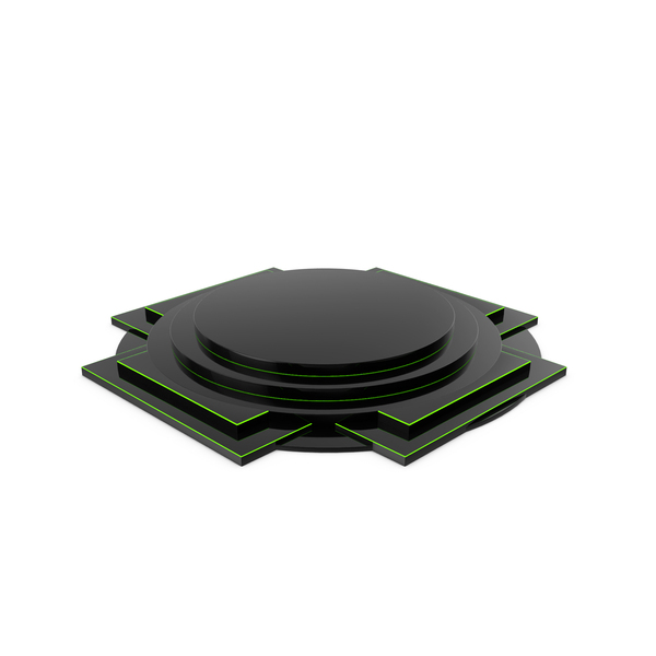 Display Stand: Black Podium Green Light. PNG & PSD Images Display Stand: Black Podium Green Light. PNG & PSD Images