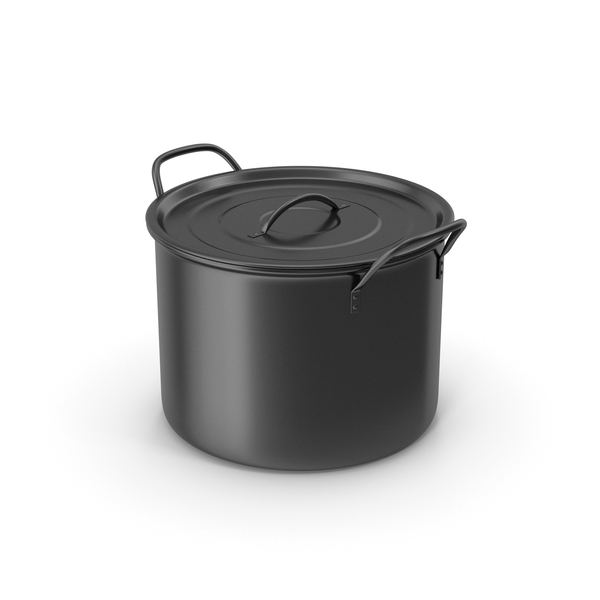 (Cookware): Black Pot PNG & PSD Images