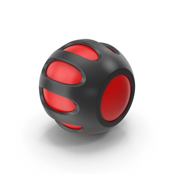Symbols: Black & Red Abstract Geometric Object PNG & PSD Images