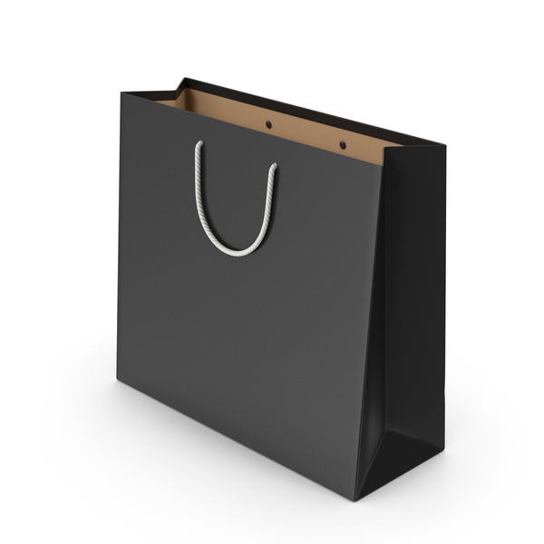 Paper: Black Shopping Bag PNG & PSD Images