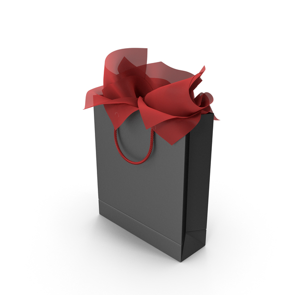 Black Shopping Bag with Red Gift Paper PNG & PSD Images Black Shopping Bag with Red Gift Paper PNG & PSD Images