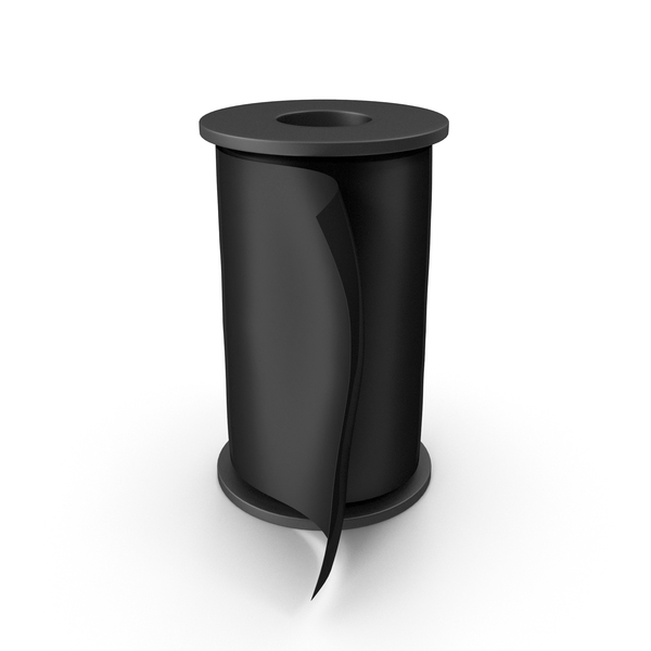 Black Silk Ribbon Spool PNG & PSD Images Black Silk Ribbon Spool PNG & PSD Images
