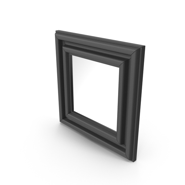 Black Square Mirror PNG & PSD Images