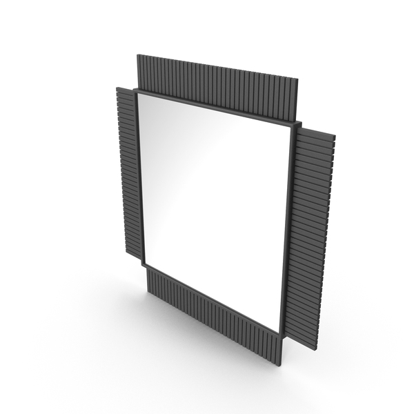 Black Square Mirror PNG & PSD Images