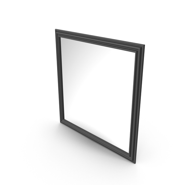Black Square Mirror PNG & PSD Images