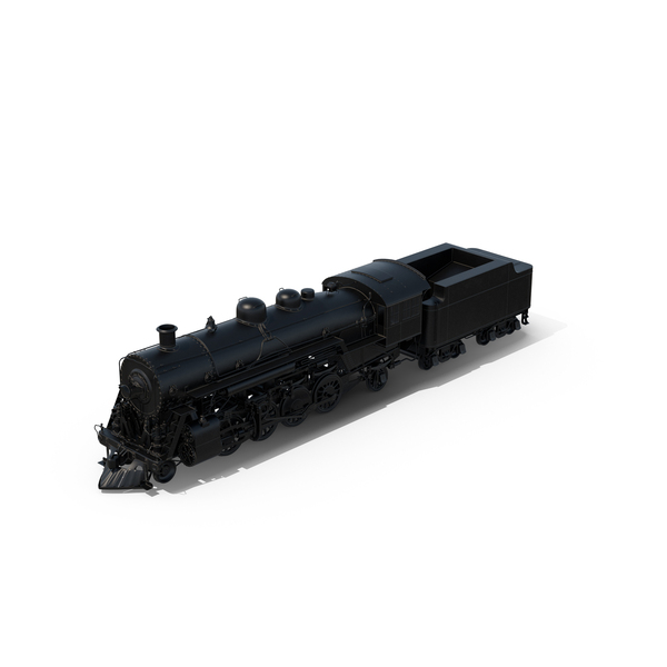 Engine: Black Steam Locomotive PNG & PSD Images