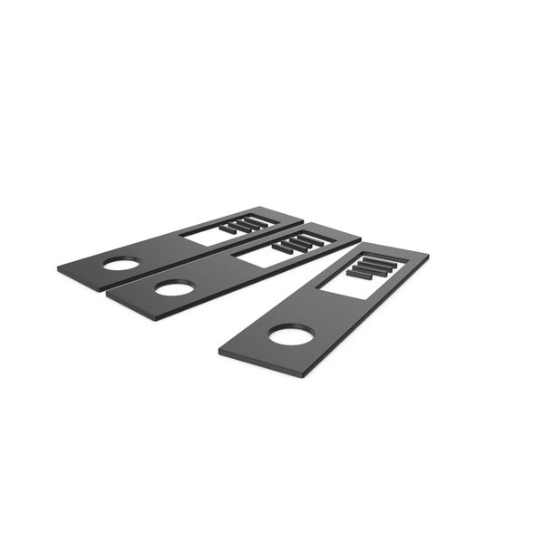 Computer Icon: Black Symbol Document Binder PNG & PSD Images
