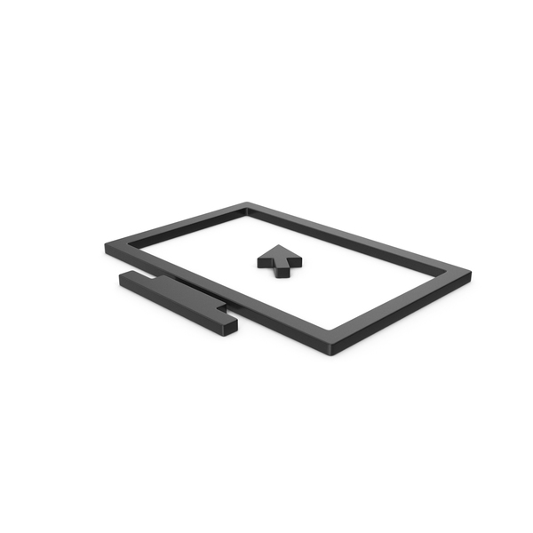 Computer: Black Symbol Monitor With Arrow PNG & PSD Images Computer: Black Symbol Monitor With Arrow PNG & PSD Images
