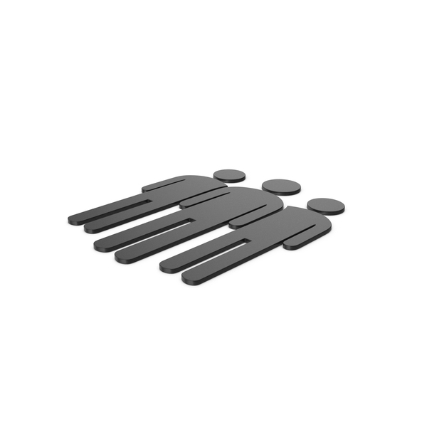 Silhouette: Black Symbol People Group PNG & PSD Images