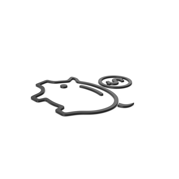 Black Symbol Piggy Bank PNG & PSD Images Black Symbol Piggy Bank PNG & PSD Images