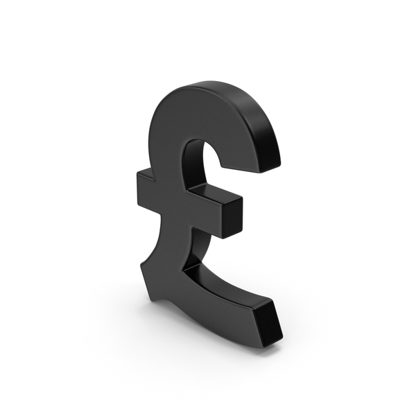 Currency: Black Symbol Pound Sterling PNG & PSD Images