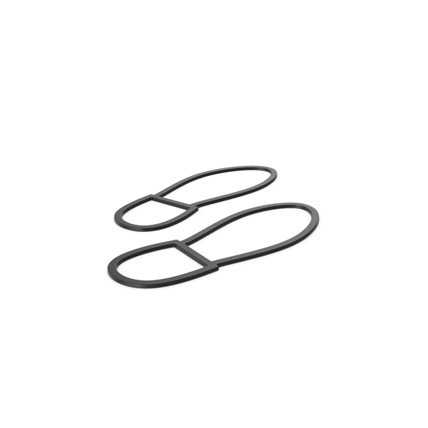 Computer Icon: Black Symbol Shoe Footprint PNG & PSD Images