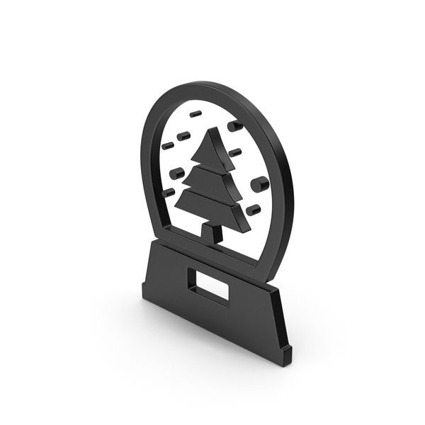 Logo: Black Symbol Snow Globe PNG & PSD Images