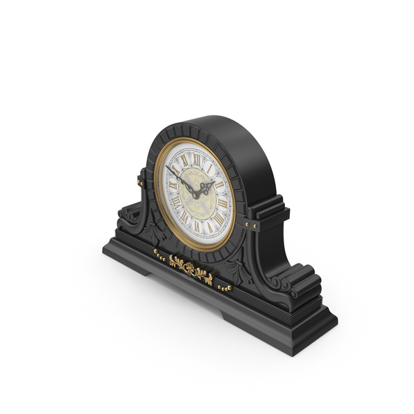 Black Table Baroque Clock PNG & PSD Images Black Table Baroque Clock PNG & PSD Images