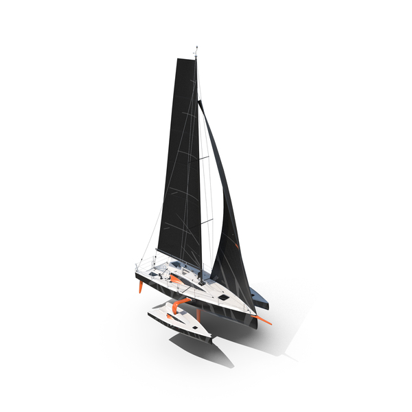 Trihull: Black Trimaran PNG & PSD Images Trihull: Black Trimaran PNG & PSD Images
