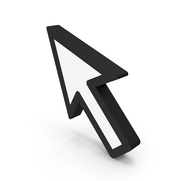 Computer Icon: Black & White Arrow Symbol PNG & PSD Images