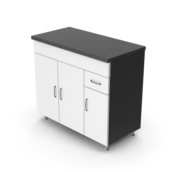Black & White Cabinet PNG & PSD Images