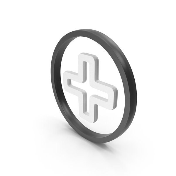 Symbols: Black & White Math Plus Circular Symbol PNG & PSD Images