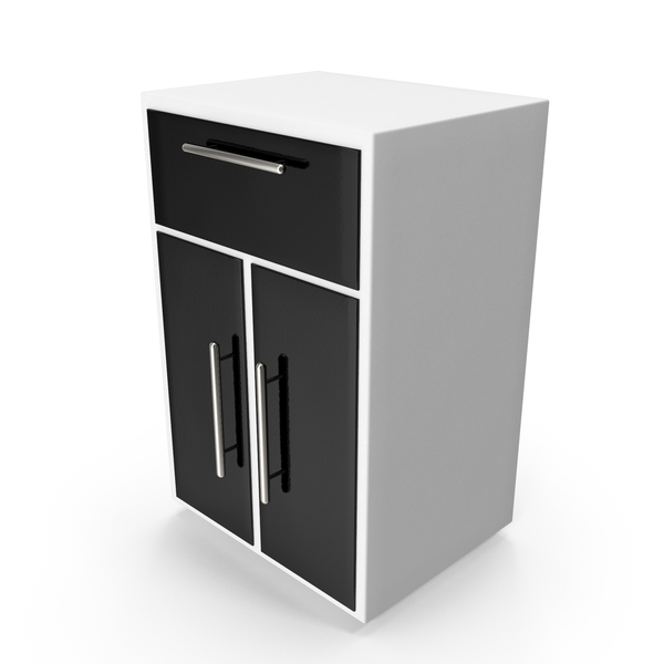 Black & White Simple Cabinet PNG & PSD Images