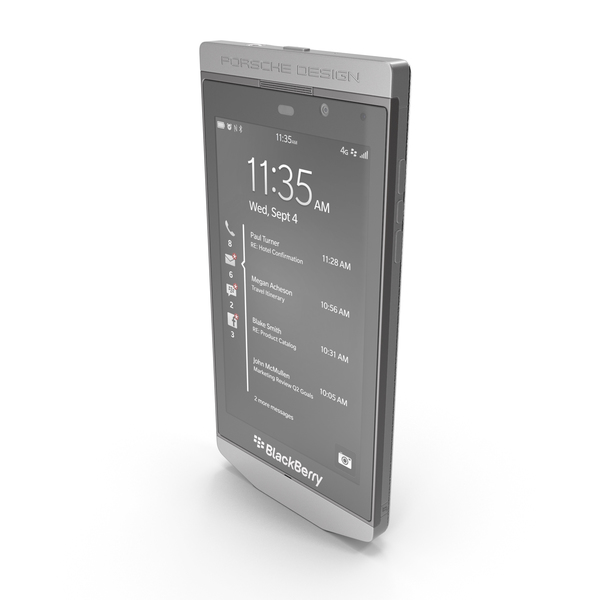 Smartphone: BlackBerry Porsche Design P'9982 PNG & PSD Images