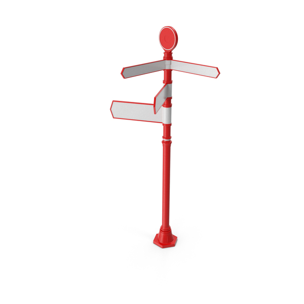 Traffic Signs: Blank Signpost With 4 Arrows Red PNG & PSD Images Traffic Signs: Blank Signpost With 4 Arrows Red PNG & PSD Images