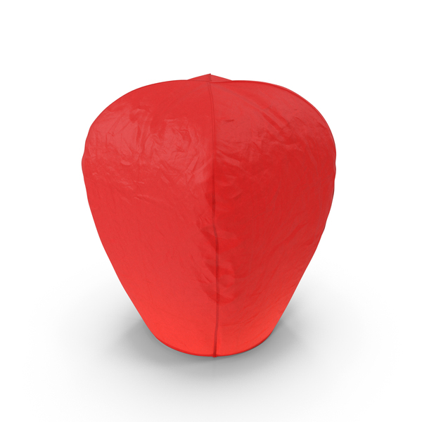 Paper: Blazing Sky Lantern Red Color PNG & PSD Images
