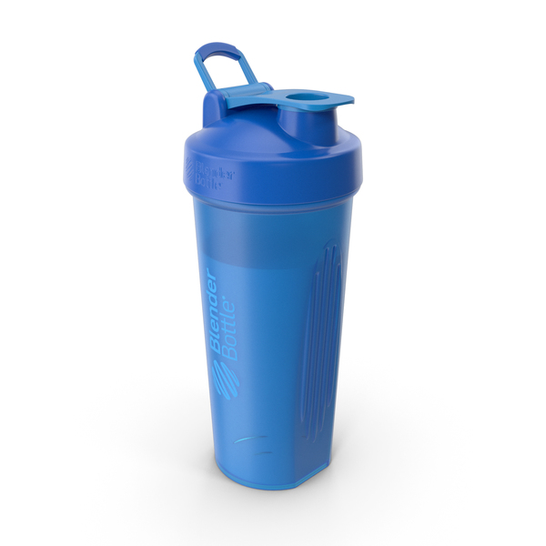 Sports: BlenderBottle Classic Bottle with Protein Cyan PNG & PSD Images