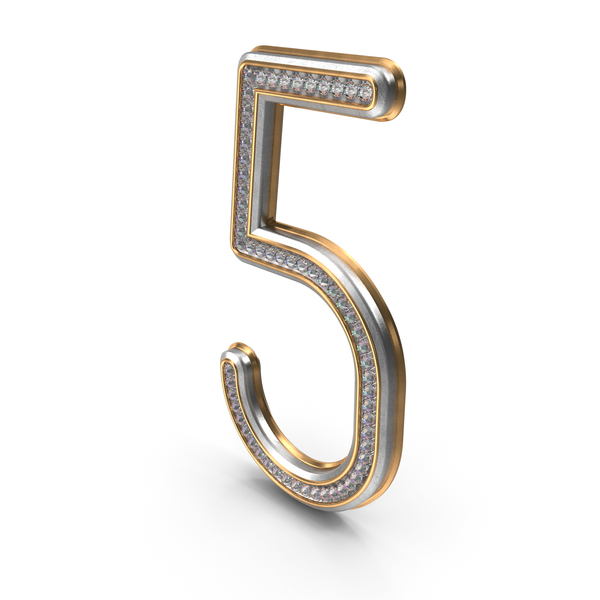 Bling Diamonds Number 5 PNG & PSD Images Bling Diamonds Number 5 PNG & PSD Images